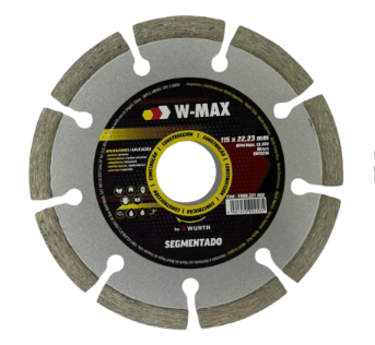 DISCO DIAMANTADO 4 1/2" SEGMENTADO W-MAX