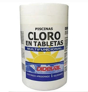 CLORO TRIPLE ACCIÓN TABLETA PISCINA KILO DIDEVAL